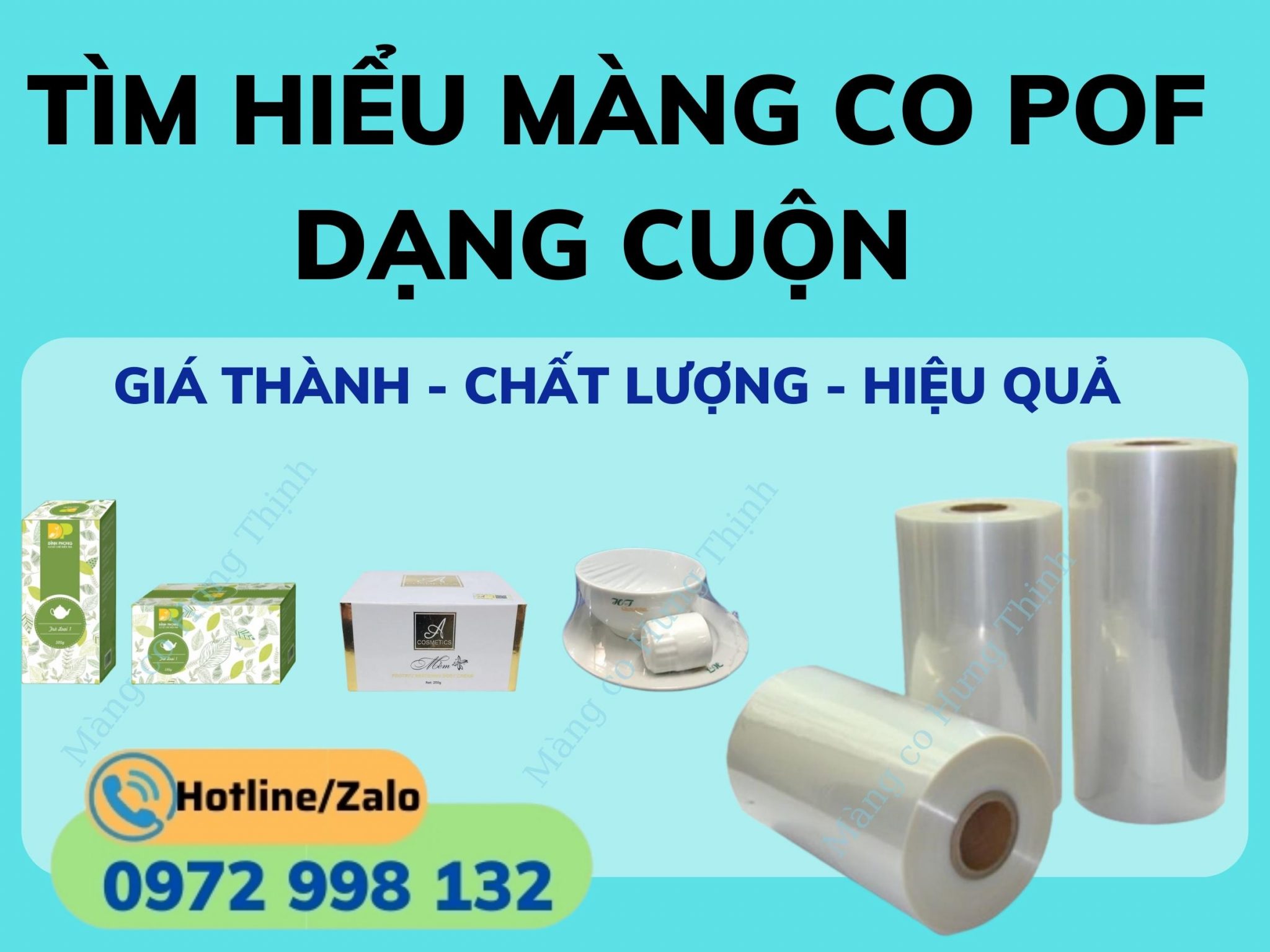 Bán màng co POF dạng cuộn rẻ nhất HCM - Cty Hưng Thịnh